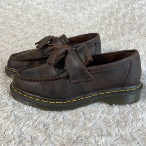 Dr Martens Adrian Brown Leather Tassel Loafer US Women’s Size 7